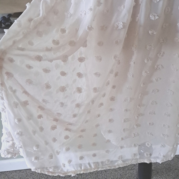 Elegant White Mini Dress - Picture 3 of 9